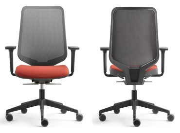 Fauteuil de bureau opératif dossier résille noire Dot Pro