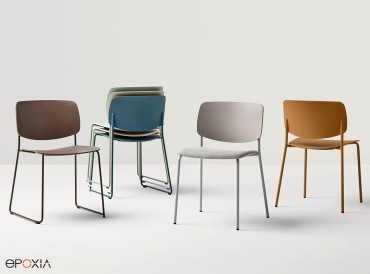Collection de chaises empilables Aryn