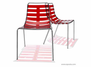 Chaise collectivité collection Body rouge
