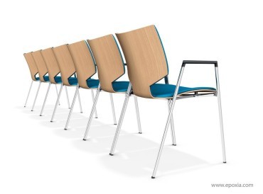 Chaises de conférence Lynx I assise et dossier rembourrés