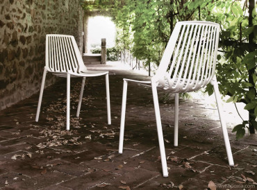 Chaises outdoor en aluminium Rion