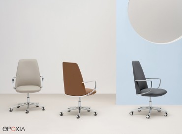 Fauteuils de direction cuir Elinor