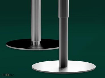 Détail du socle du pied réglable en hauteur Lift