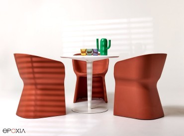 Fauteuil Margarita outdoor ou indoor coloris brique