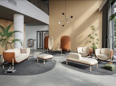 BAIXA, un fauteuil lounge confortable au design unique.