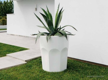 Grand pot design Cubalibre blanc