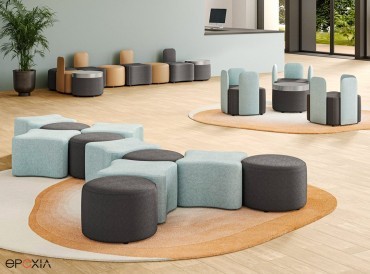 Poufs modulaires K2 pour changer de look chaque matin