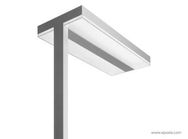 Lampadaire Chocolate aluminium blanc