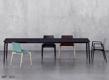 Table de réunion extensible en bois Malmo