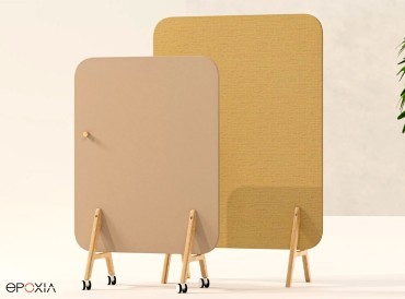 Cloisons acoustiques Muro, pieds sur roulettes ou fixes