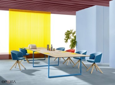 Fauteuils de réunion tapissés Nym Soft