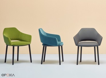 Fauteuils Vic pieds bois