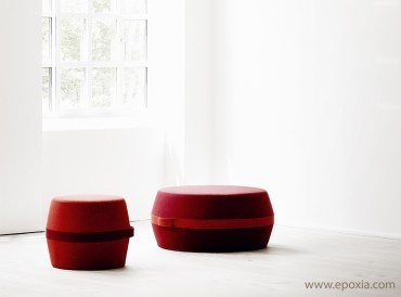 Poufs Lisbon bicolore