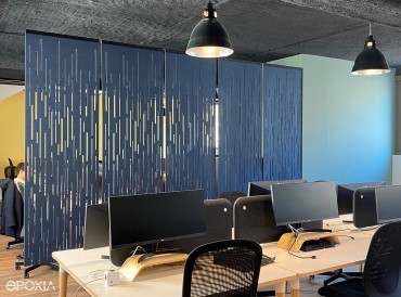 Séparation acoustique Buzzifalls dans un openspace
