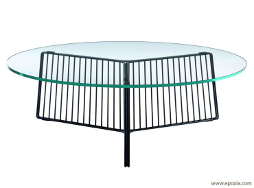 Table basse design Anapo plateau verre 