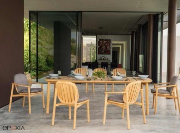 Table en bois outdoor collection Twins