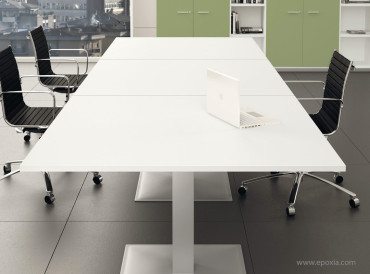 Table de réunion rectangulaire collection Alma 
