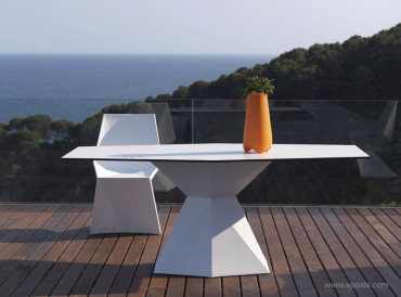 Table blanche outdoor Vertex