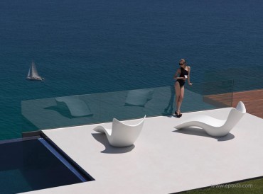 Transat collection Surf blanc par Karim Rashid pour Vondom