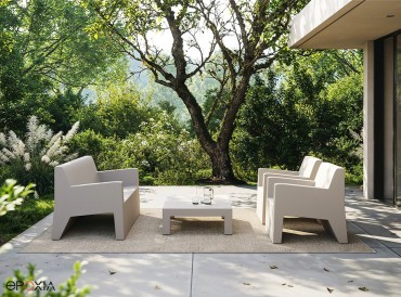Fauteuils lounge et canapé Jut, sans coussins