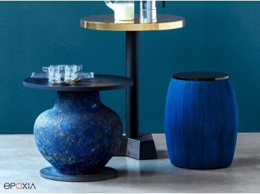 Table basse News en forme de tonneau par Gervasoni