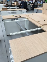 Structure de plateaux coulissants postes de travail Bench Yan