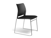 Chaise Adela pied luge ou traineau, assise et dos en polypropylène