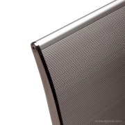 Détail du dossier banc Aero aluminium