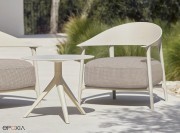 Fauteuils pour terrasse et jardin, Africa Lounge, table basse Mari-Sol