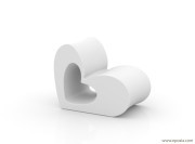 Fauteuil coeur Agatha