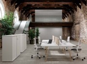 Bureau Atreo Wood, pieds bois