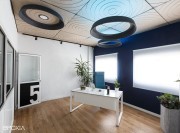 Plafond acoustique Ecocero, collection Circulaire