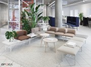 Canapé modulable Agora pour zone d'accueil