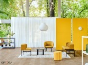 Canapé modulable et fauteuils Agora 