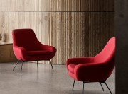 Fauteuil accueil Noomi, 4 pieds metal