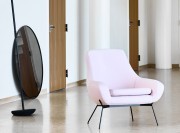 Fauteuil accueil Noomi, 4 pieds metal