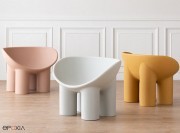 Fauteuils lounge indoor ou outdor Roly Poly 