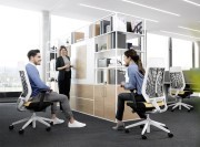 Fauteuil ergonomique Joyce, structure gris clair, dos résille