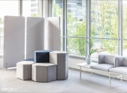 Collection Bazalto, poufs 2 hauteurs