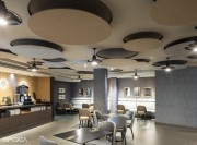 Panneaux acoustiques suspendus ECOcloud ronds