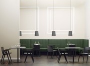 Table Inox, plateau 2 couverts sur une base carrée
