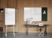 One sur roulettes, structure aluminium blanc