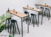 Tabouret de bar haut Coma Wood
