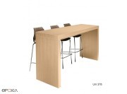 Tabouret Uni 378, pieds acier et coque en polypropylène