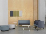 Canapé, fauteuil, table et pouf Agora