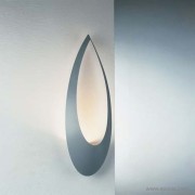 Détail applique murale Blum finition aluminium sablé
