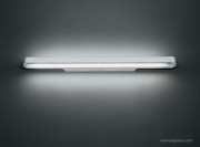 Applique linéaire murale aluminium verni blanc