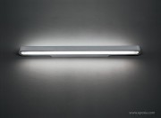 Applique linéaire murale aluminium verni gris