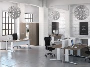 2 rangements Cèdre + 1 colonne Blanche H.203
