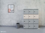 Armoire casiers Locker avec coloris panachés